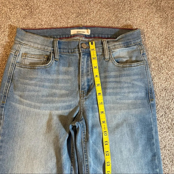 NWOT Cello High Waisted Light Wash Crop Raw Edge Ombré Hem 3 - Picture 5 of 16